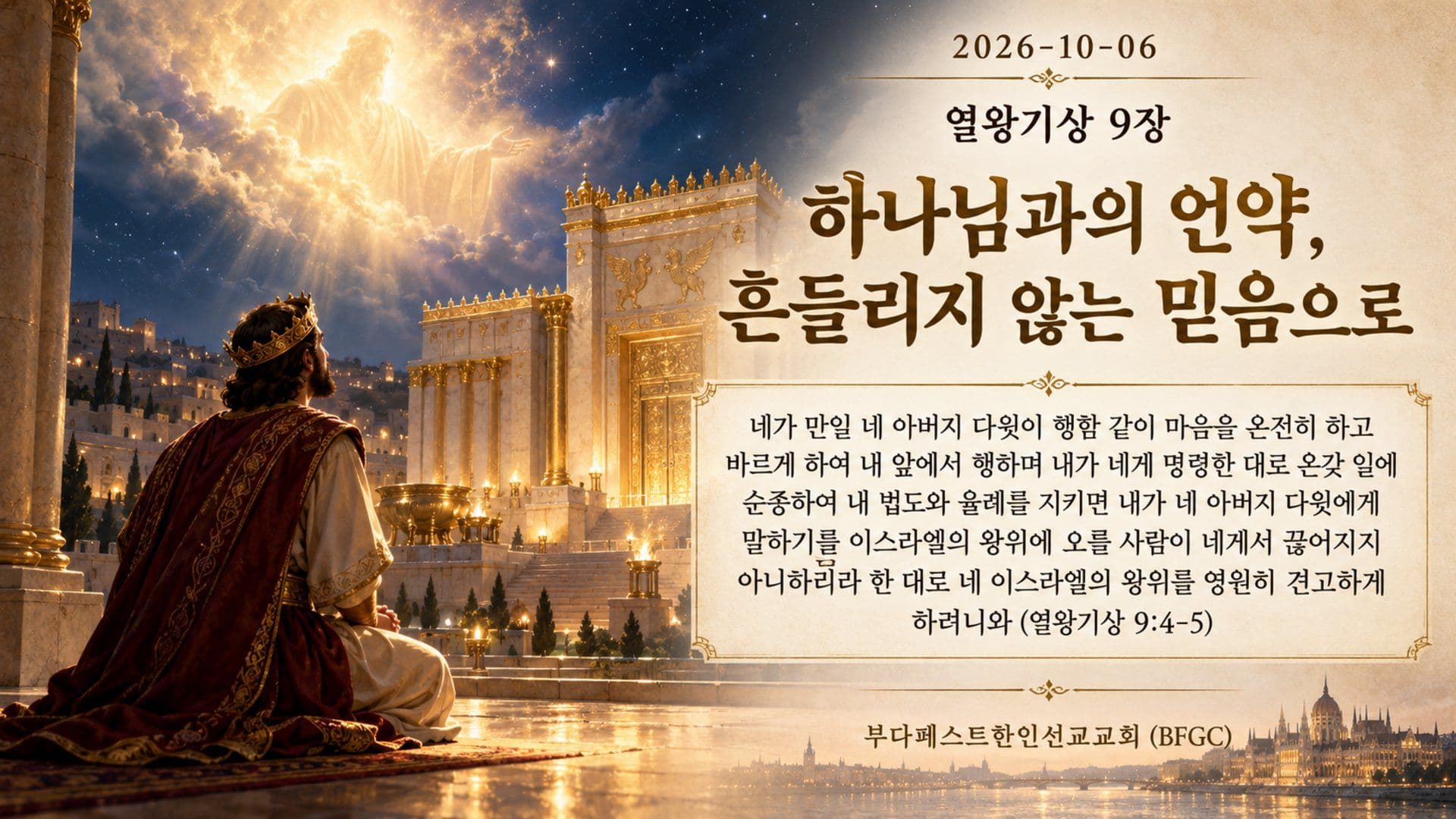 하나님과의 언약, 흔들리지 않는 믿음으로